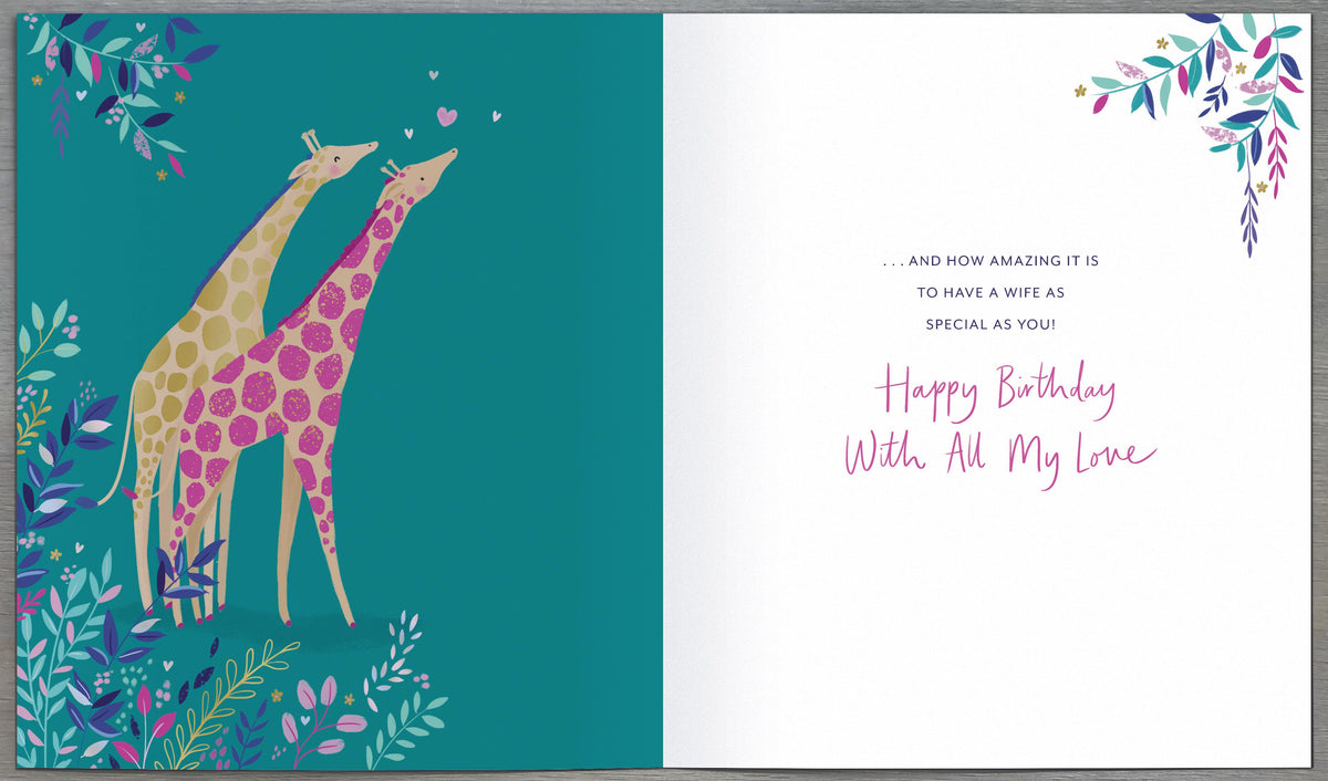 Standard Greeting Cards Birthday Wife Cute Carlton Core Line