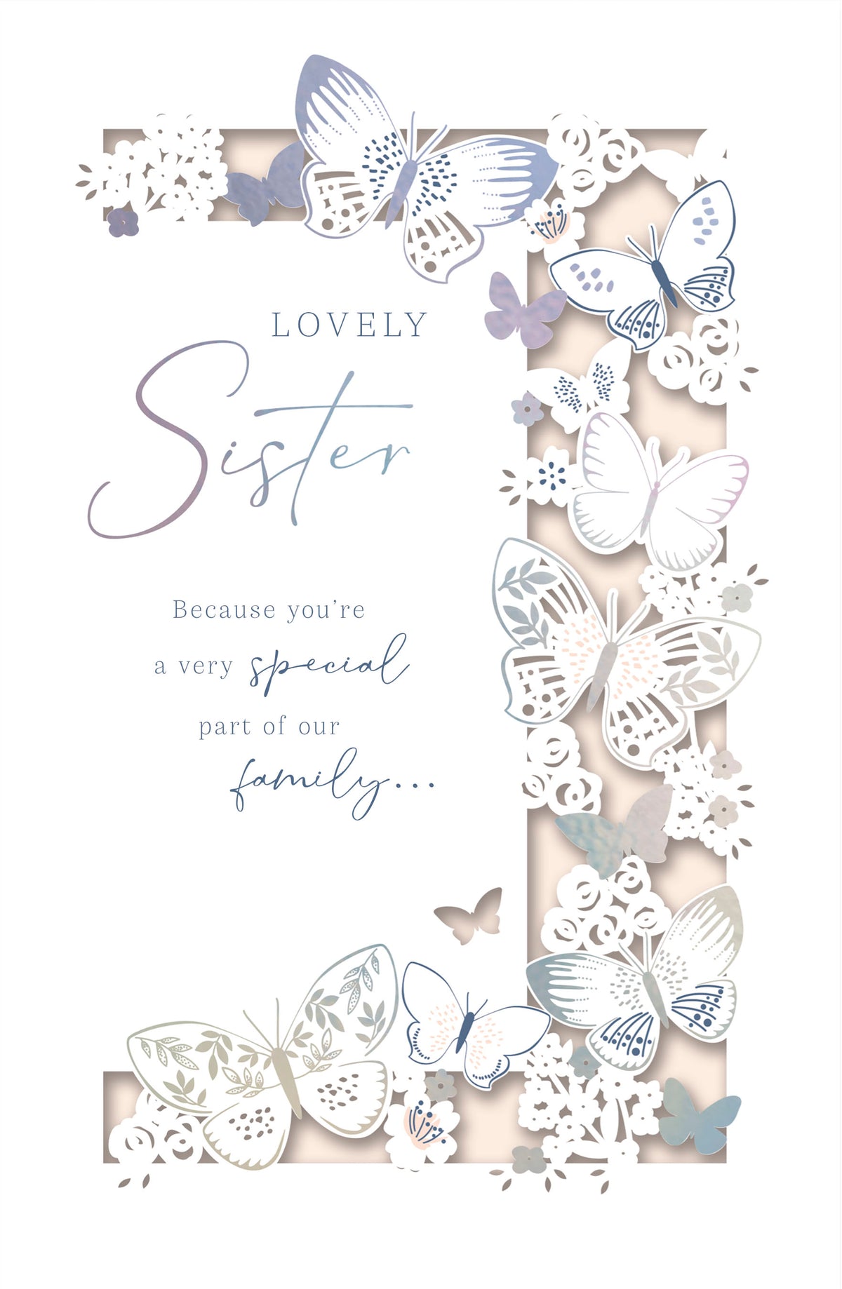 Hand Finished Greeting Cards Birthday Sister  Gibson Core Line