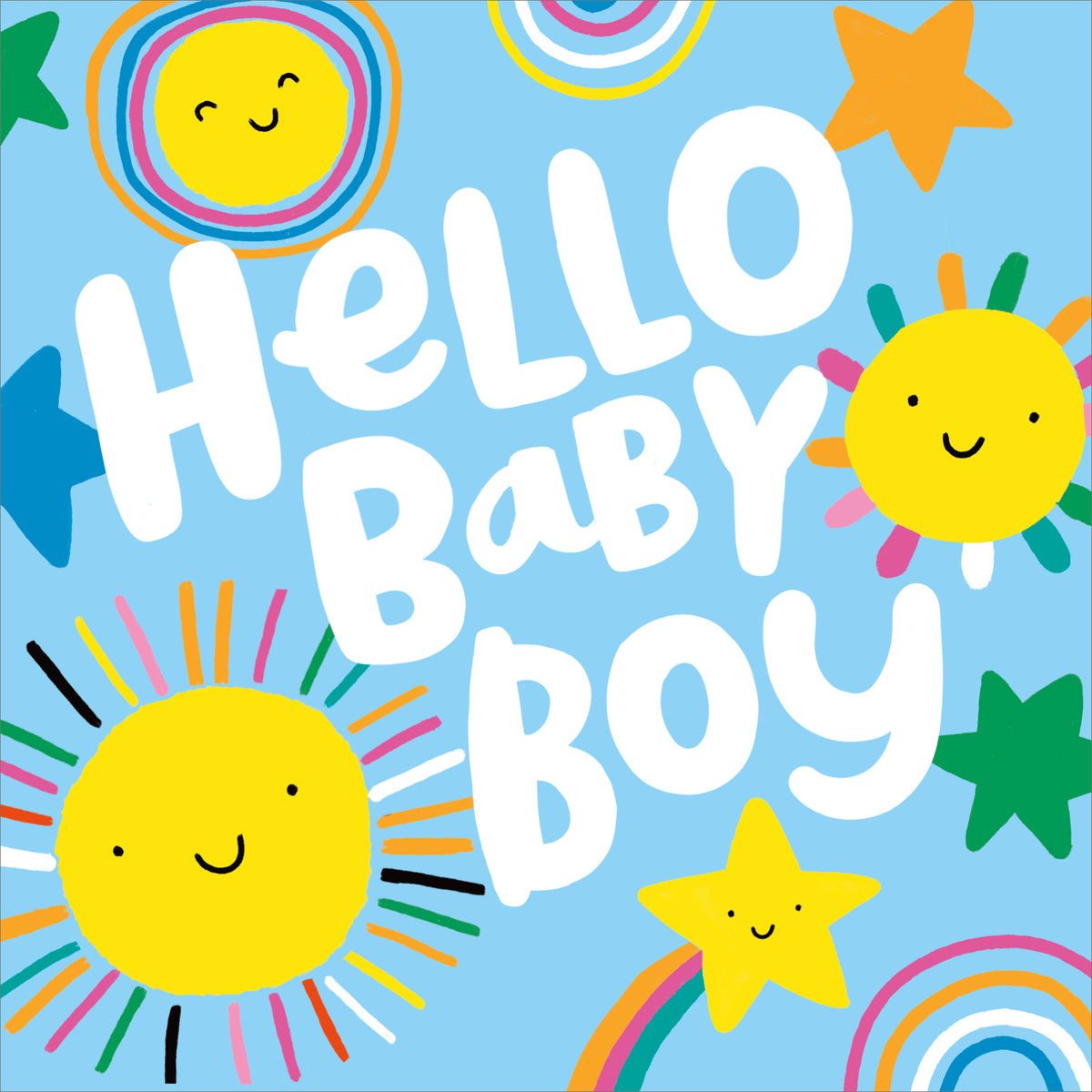 Standard Greeting Cards Birth Congratulations Boy  Happy Vibes
