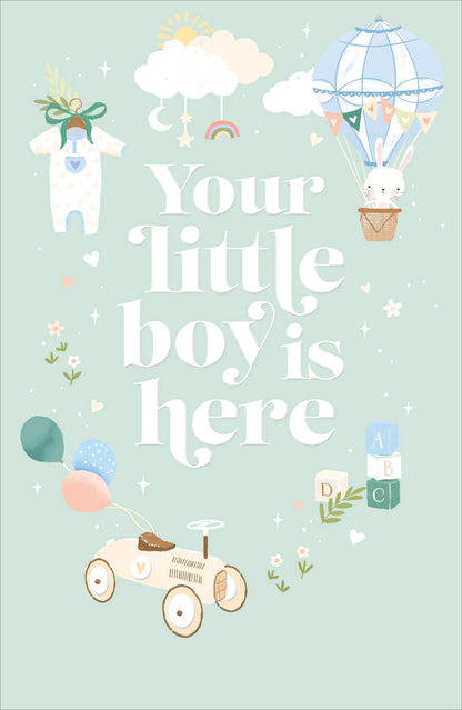 Standard Greeting Cards Birth Congratulations Boy  Gibson Core Line