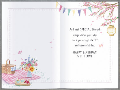 Standard Greeting Cards Birthday Sister  The Painters Palette