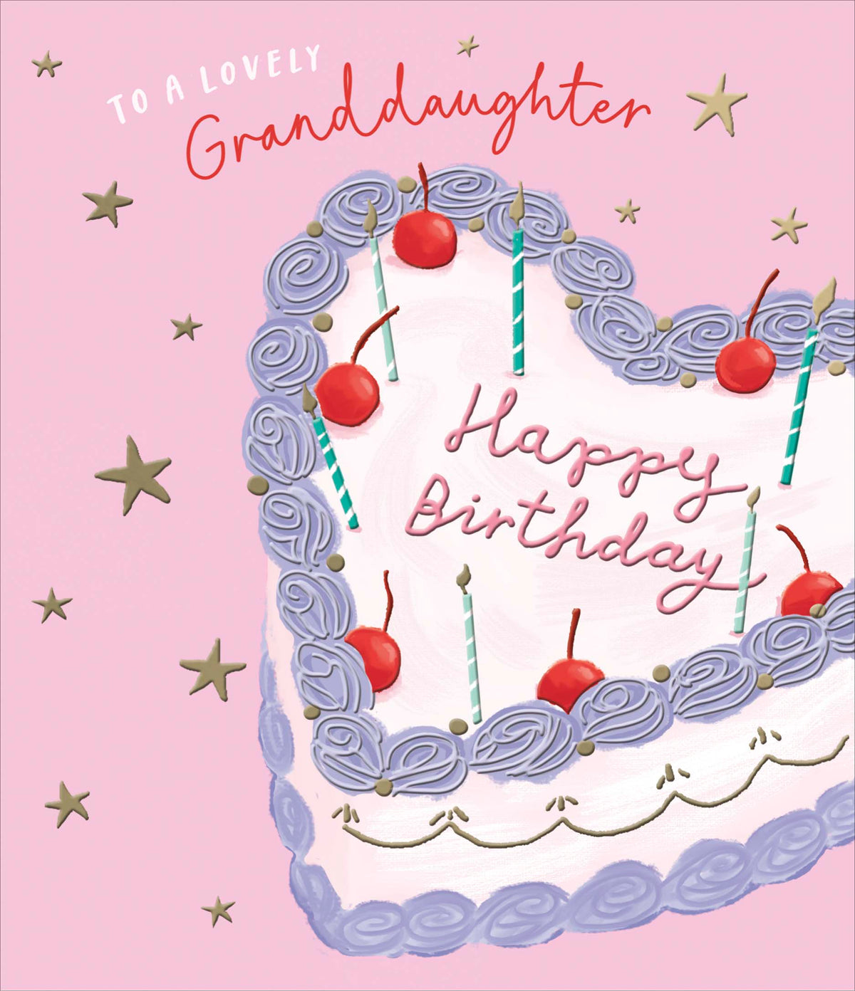 Standard Greeting Cards Birthday Granddaughter  Carlton Core Line