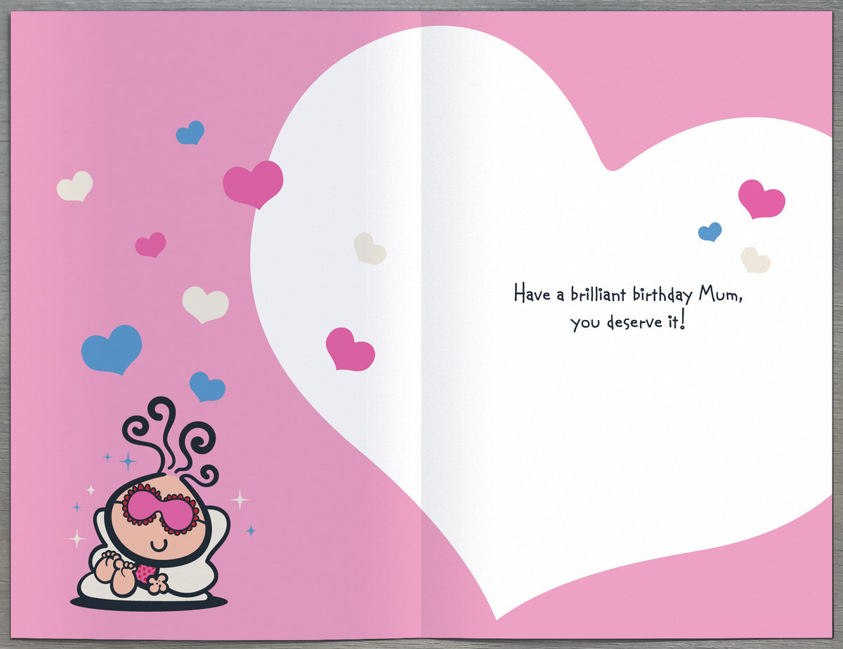 Standard Greeting Cards Birthday Mum Cute Bubblegum
