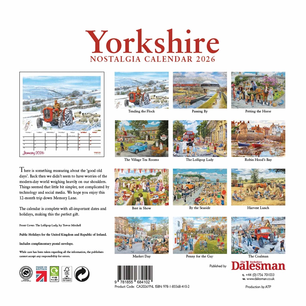 Yorkshire Nostalgia Calendar 2026