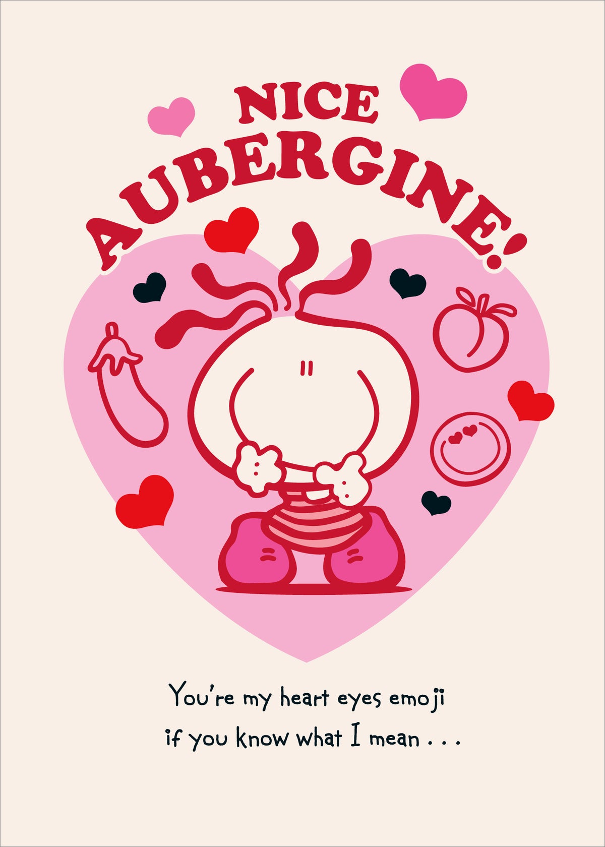 Standard Greeting Cards General Wish Cute Bubblegum