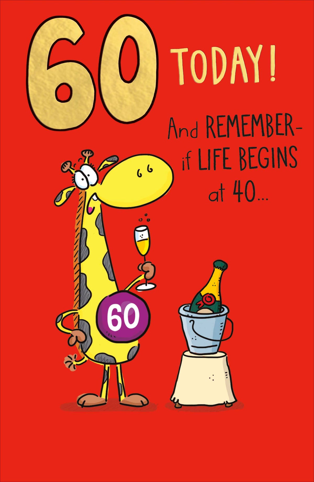 Standard Greeting Cards Birthday 60th Hum Giggles