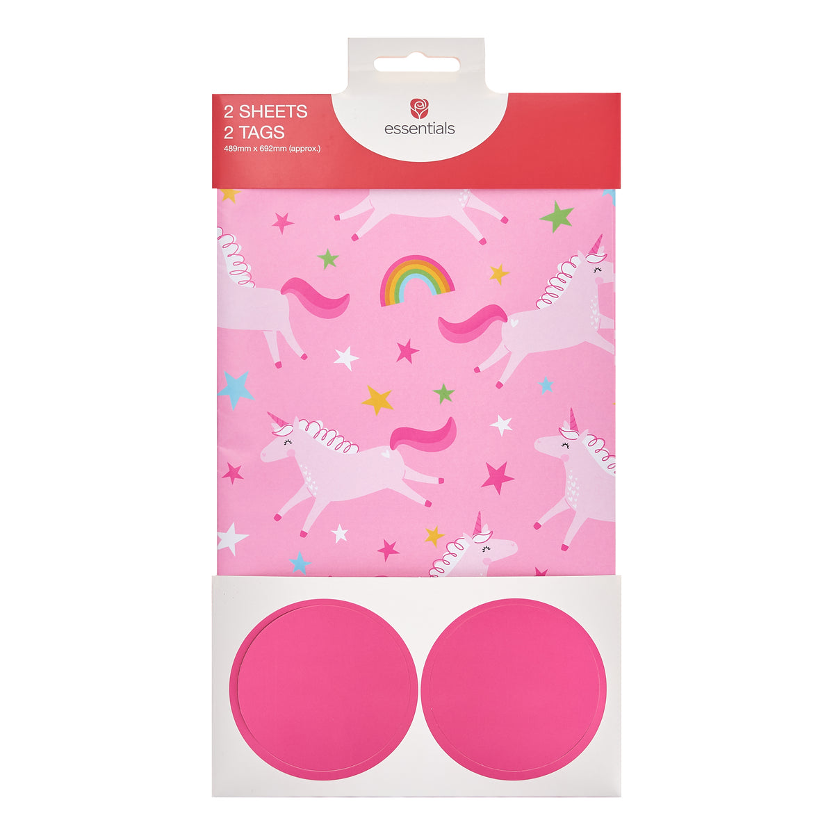 2 Sheet 2 Tag Greeting Cards Juvenileenile Female Essentials Unicorn
