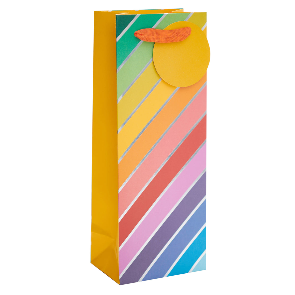 Gift Bag Bottle Greeting Cards Open Blank Rainbow Brights