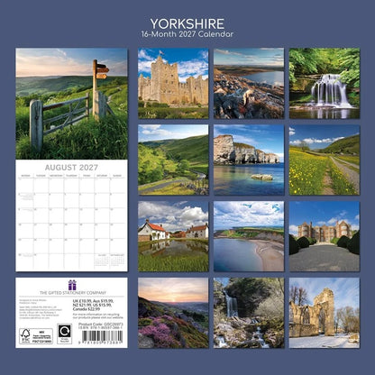 Square Calendar Yorkshire 16 Month