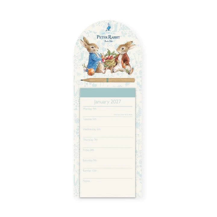 Peter Rabbit Illustrated Magnetic Slim Calendar 2027