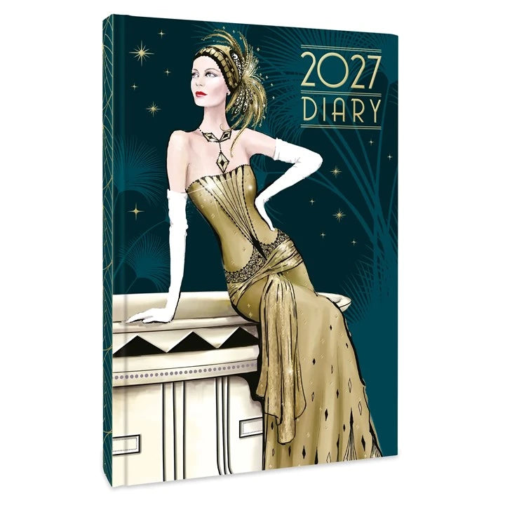 Claire Coxon Art Deco 2027 A5 Diary – Week to View Planner