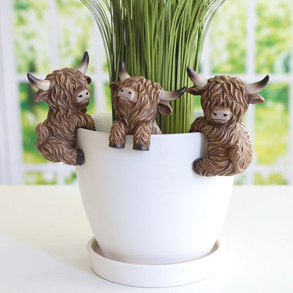 Highland Cow Pot Hangers