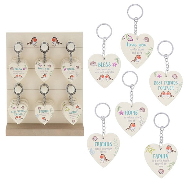 Woodland Robin Keyring CDU