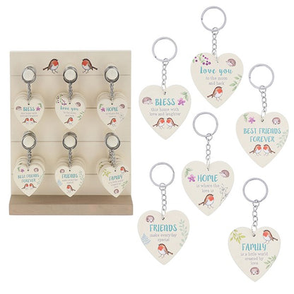 Woodland Robin Keyring CDU