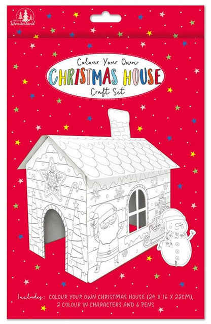 Colour Your Own Christmas House Craft Activity Set