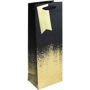 BLACK GOLD DISTRESSED BOTTLE BAG