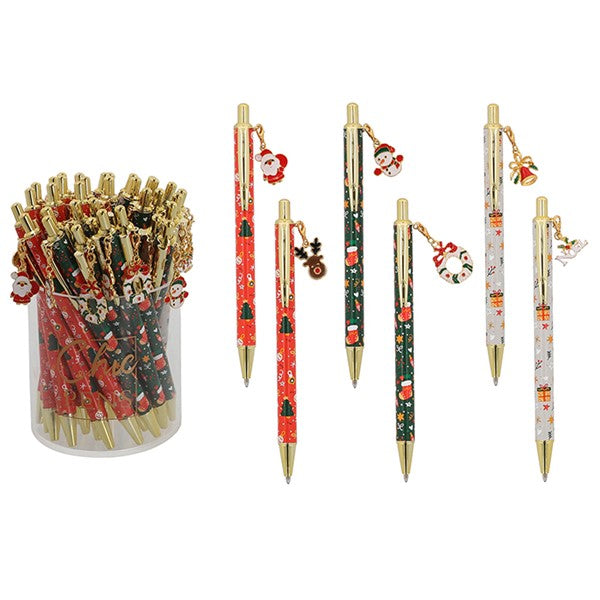 Chic Xmas Print Charm Pens