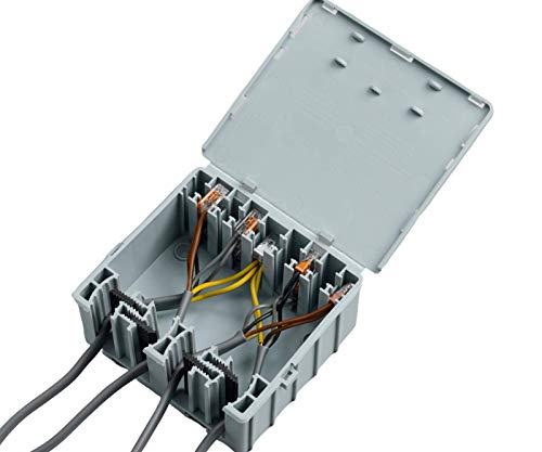 Wagobox-XL Junction Box in Grey for use with Wago 2273 and 221 terminals