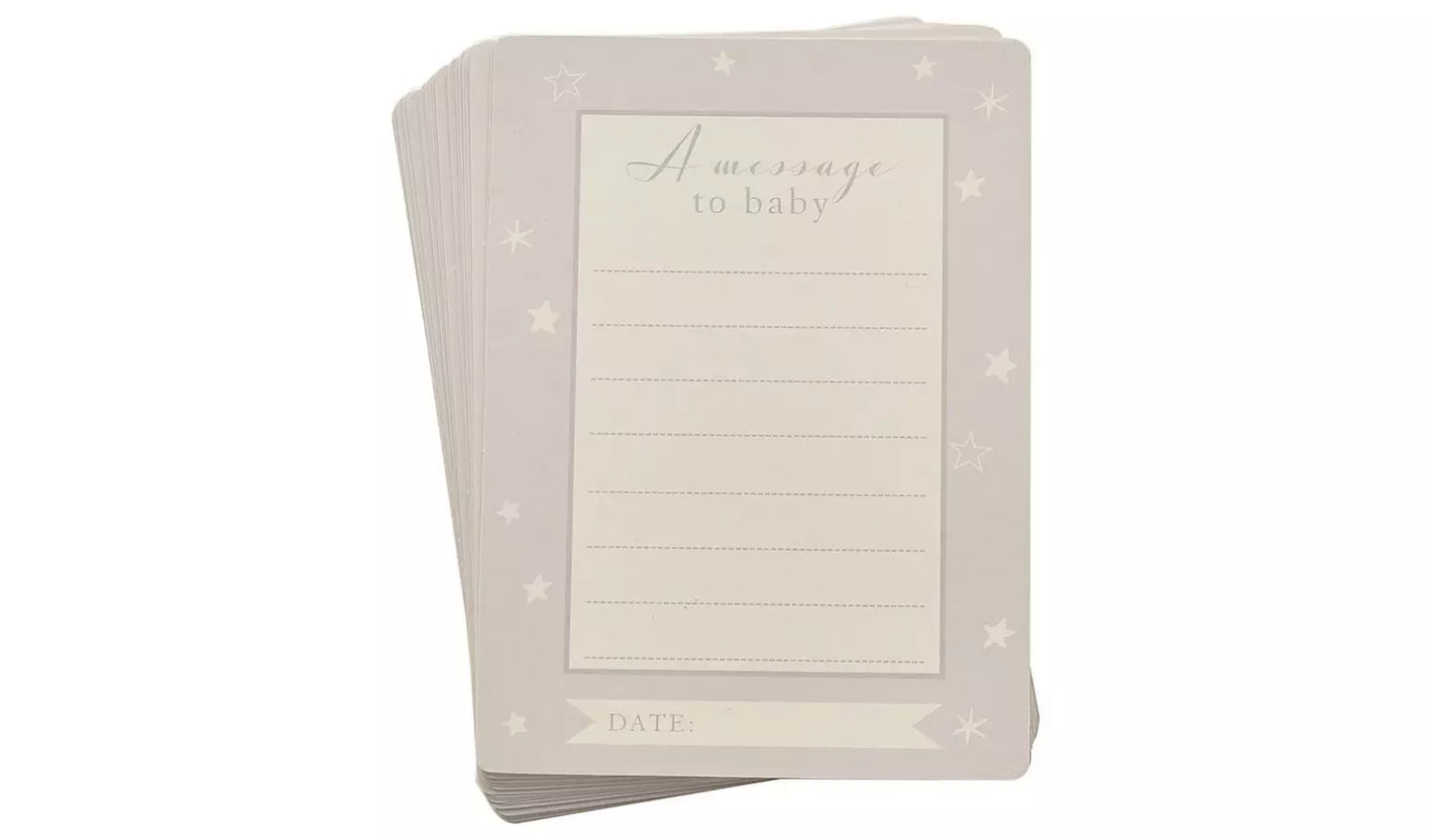 Bambino Little Star Baby Milestone Cards with foil