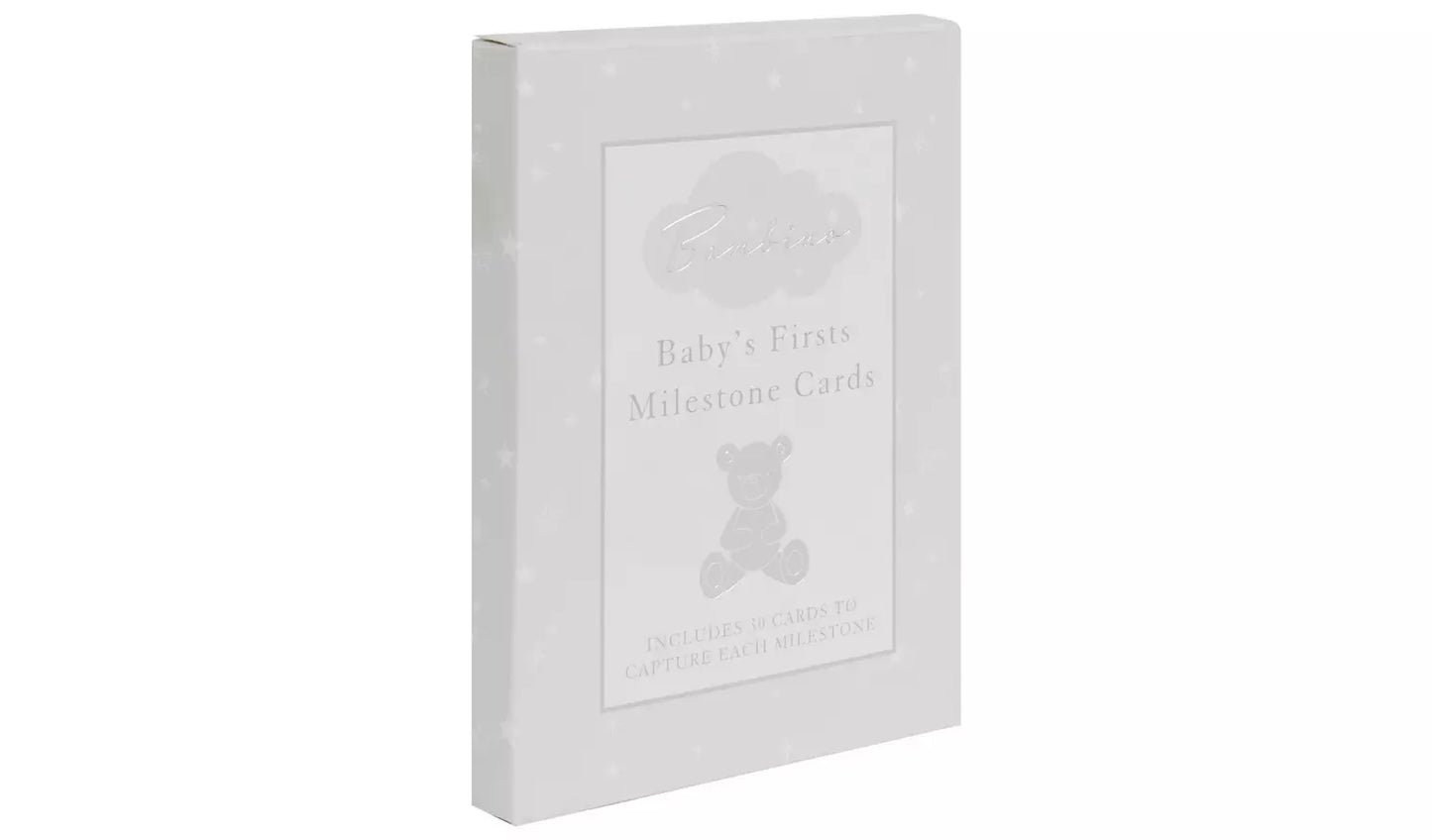 Bambino Little Star Baby Milestone Cards with foil