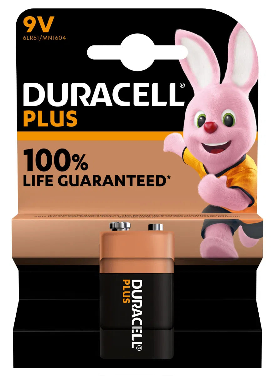 DURACELL Plus 9V Alkaline Battery