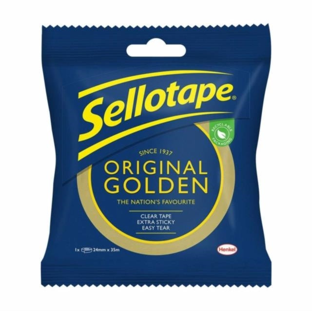 Sellotape Original Golden Tape 24mm x 50m
