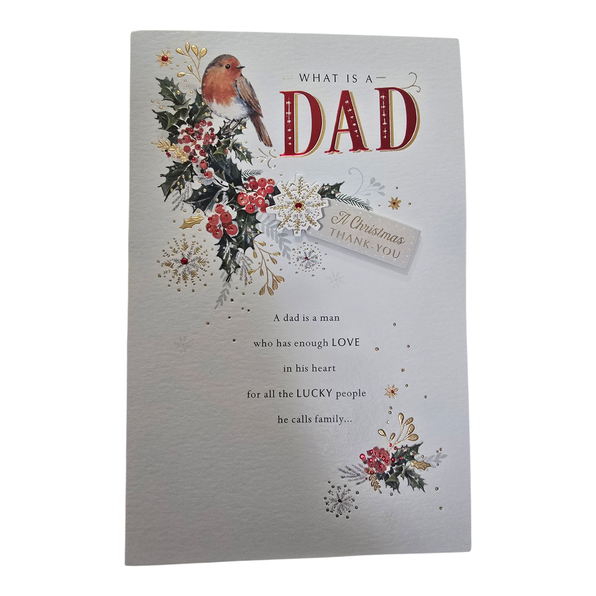 Counter Card Hand Finished Xmas Father