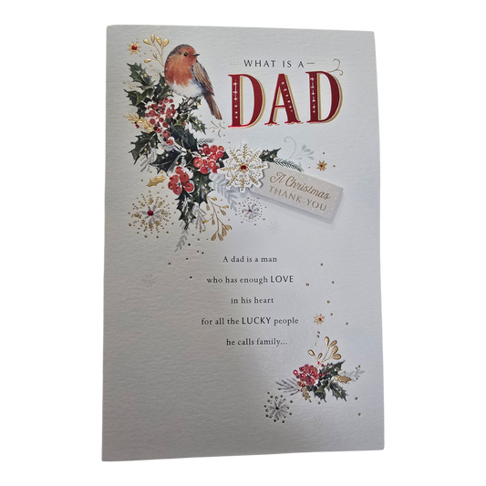 Counter Card Hand Finished Xmas Father