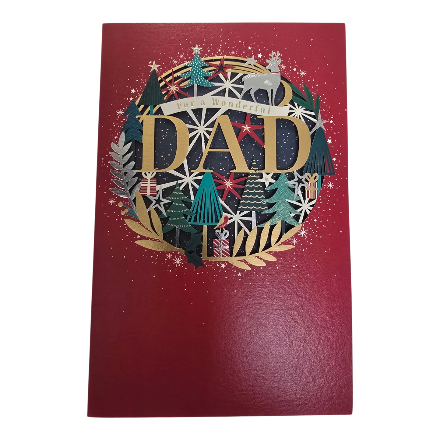 Counter Card Hand Finished Xmas Father