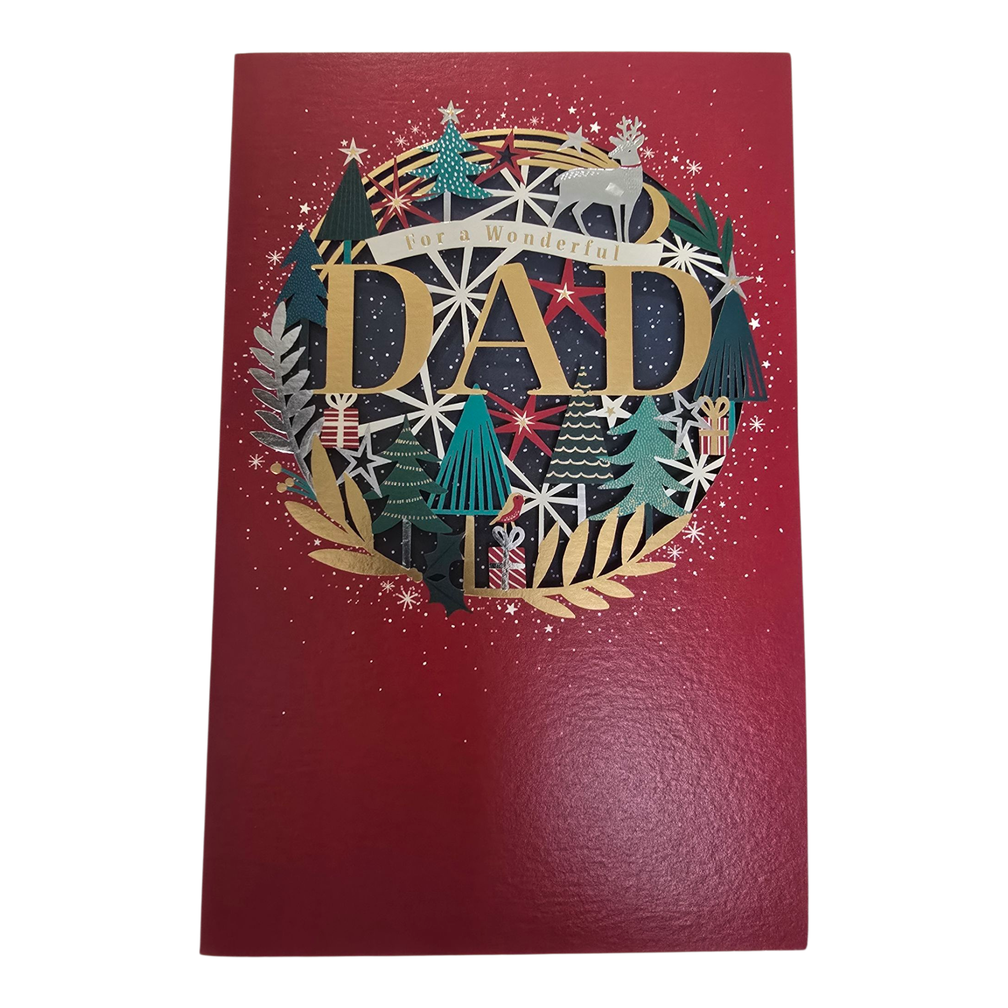 Counter Card Hand Finished Xmas Father