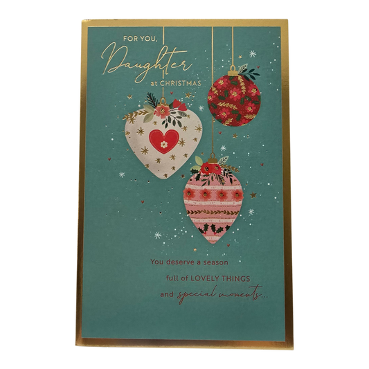 Counter Card Standard Xmas Daughter