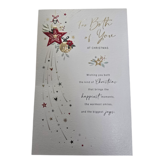 Counter Card Hand Finished Xmas Xmas To