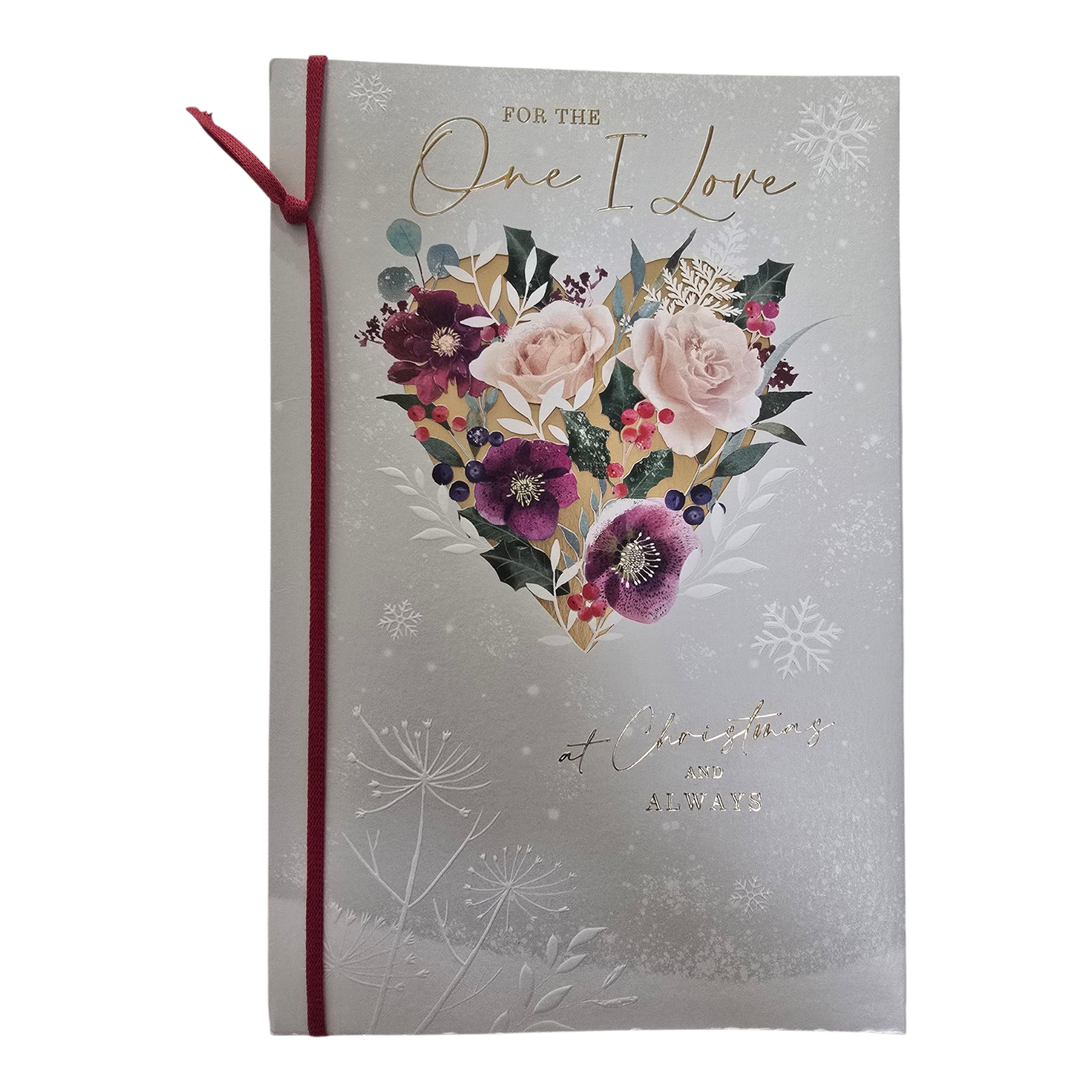 Counter Card Hand Finished Xmas Love