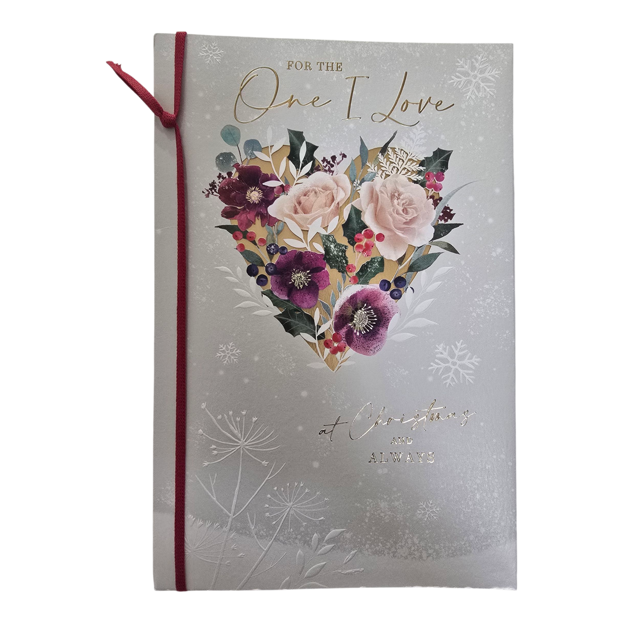 Counter Card Hand Finished Xmas Love