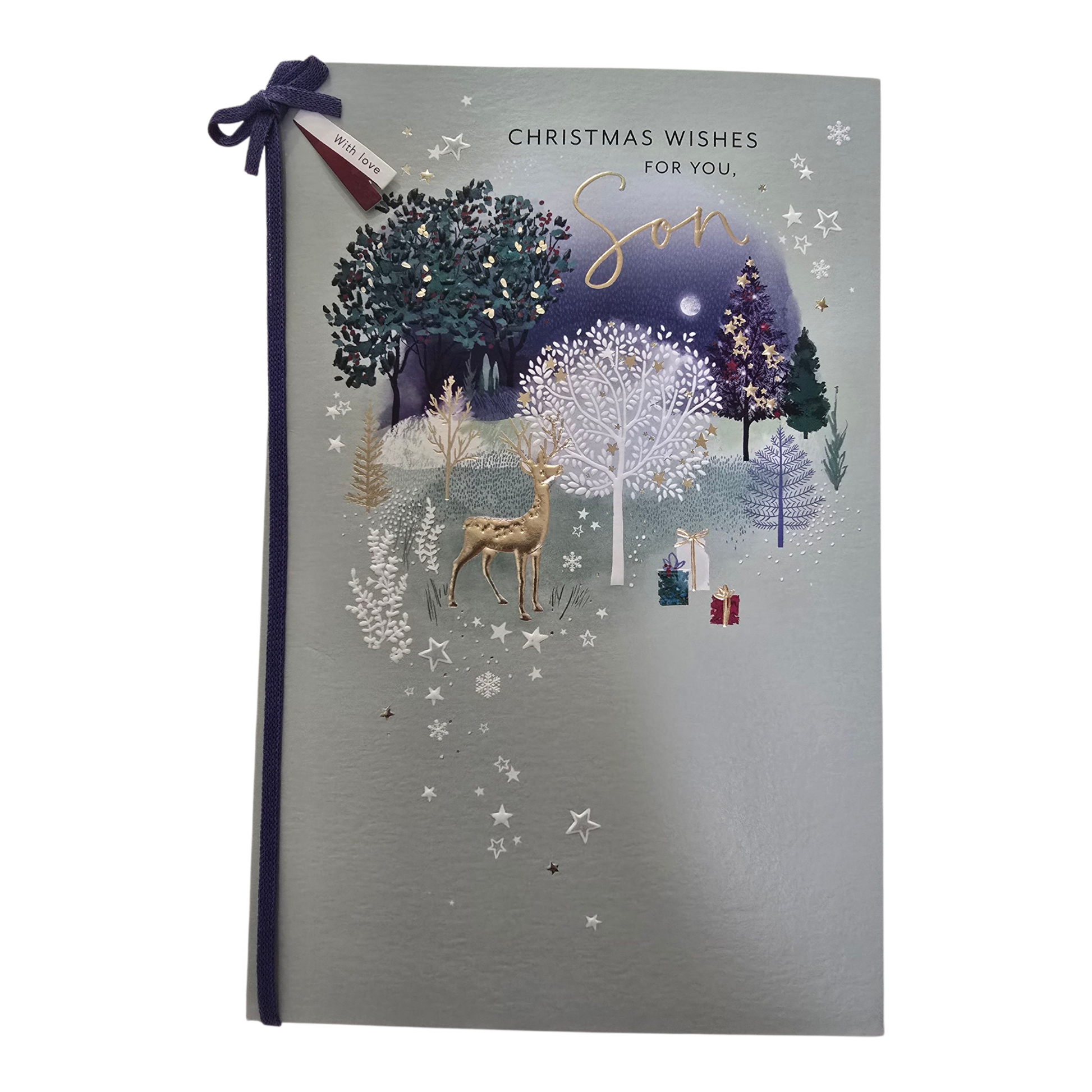 Counter Card Hand Finished Xmas Son