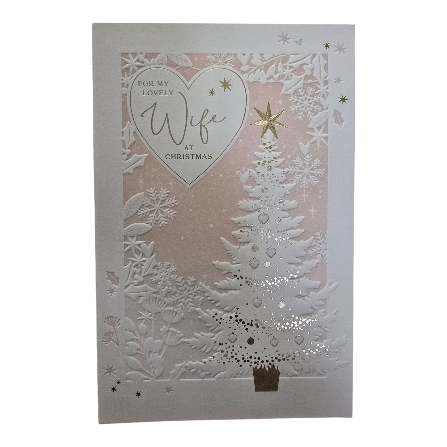 Counter Card Hand Finished Xmas Wife
