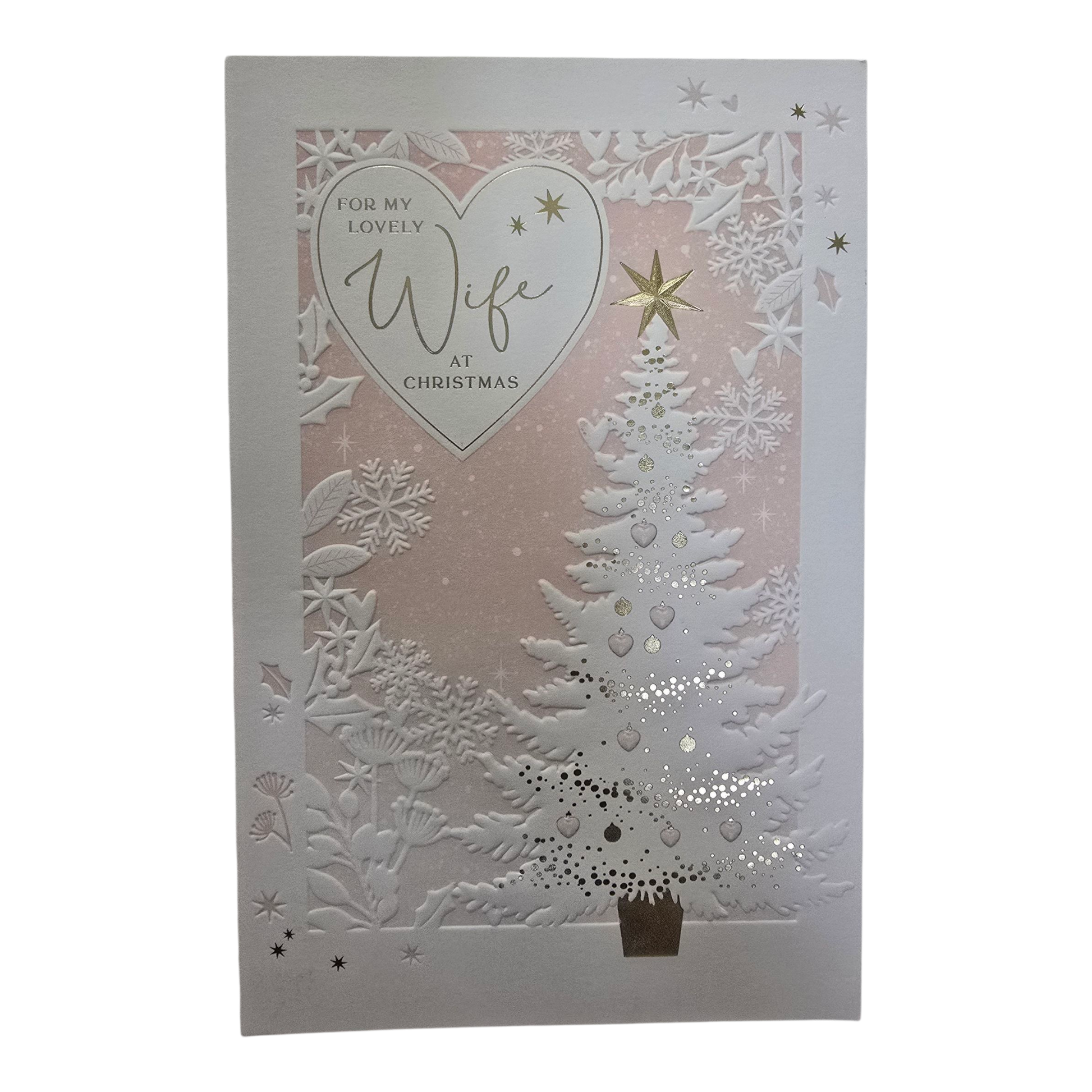 Counter Card Hand Finished Xmas Wife