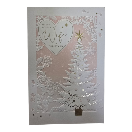 Counter Card Hand Finished Xmas Wife