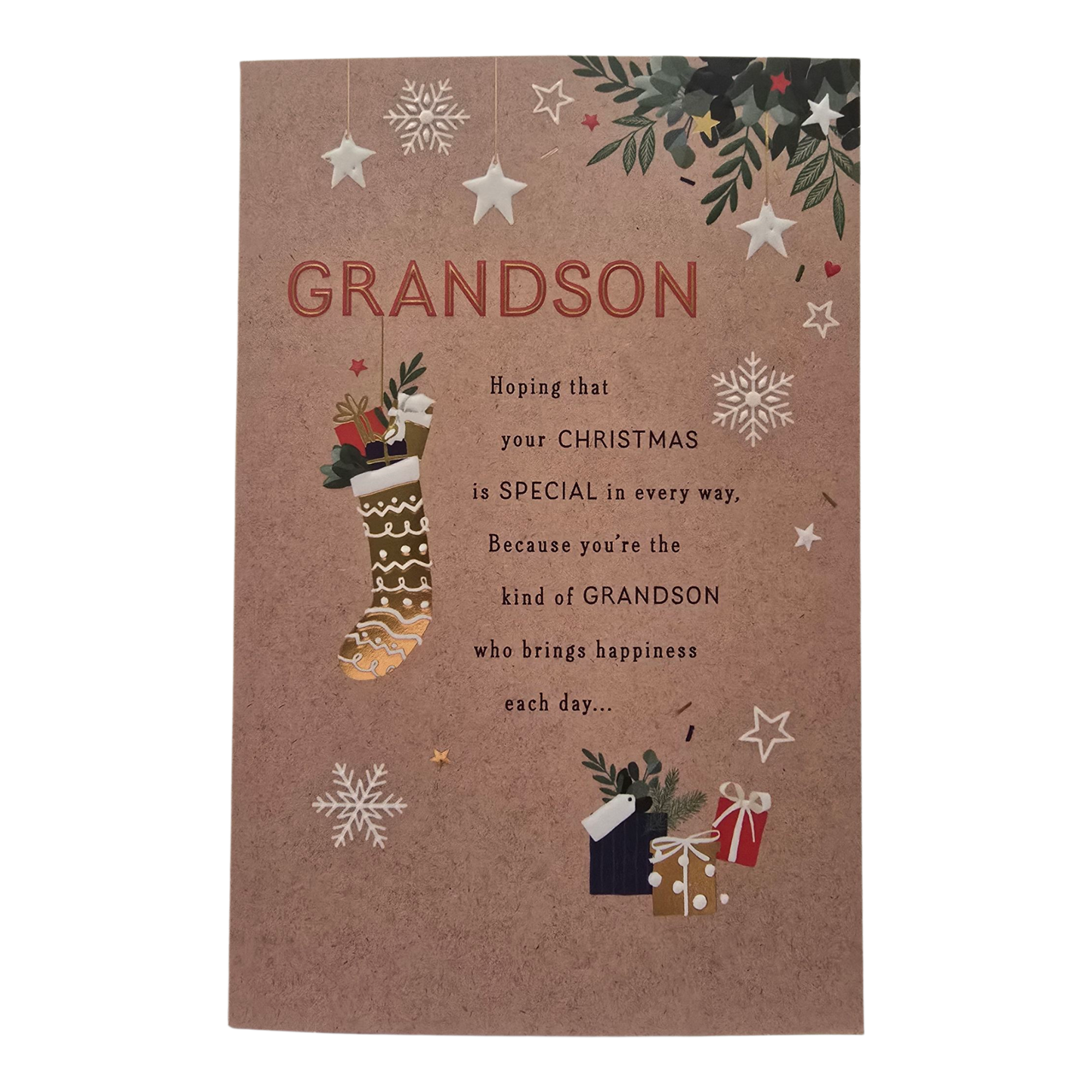 Counter Card Standard Xmas Grandson