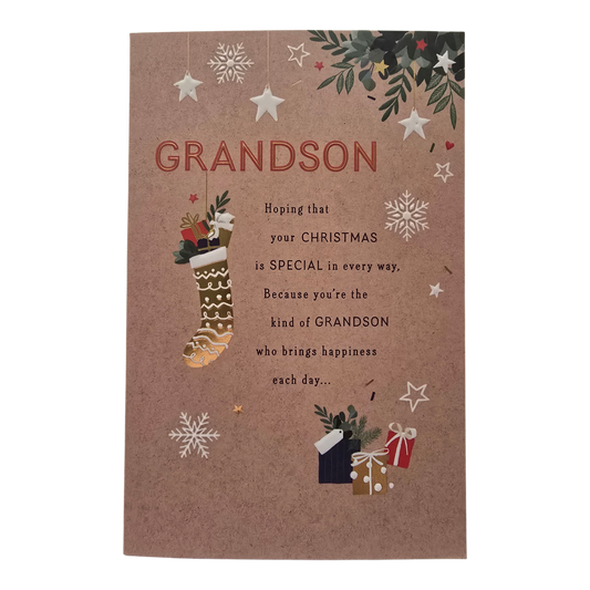 Counter Card Standard Xmas Grandson