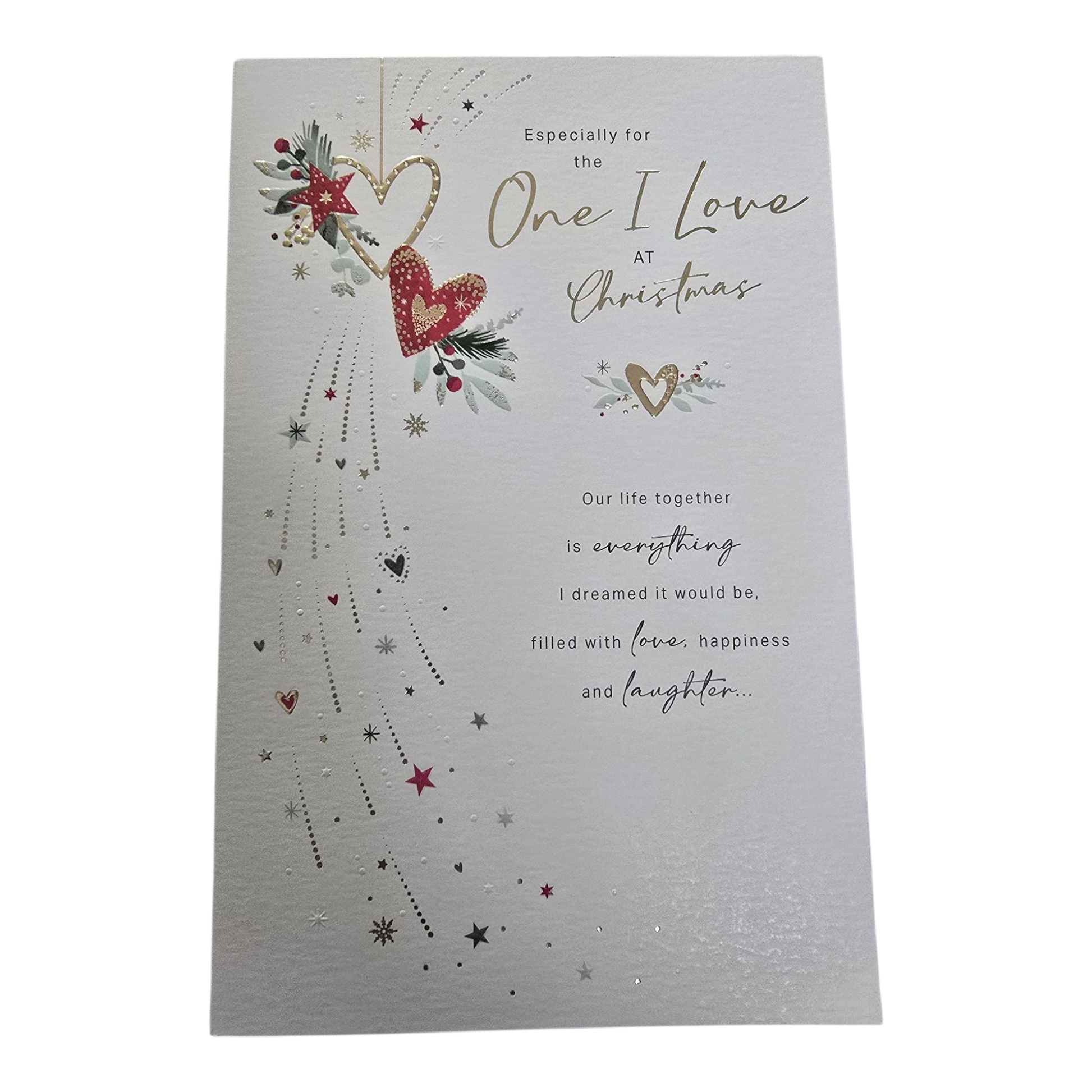 Counter Card Hand Finished Xmas Love