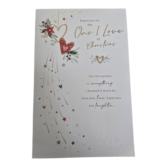 Counter Card Hand Finished Xmas Love