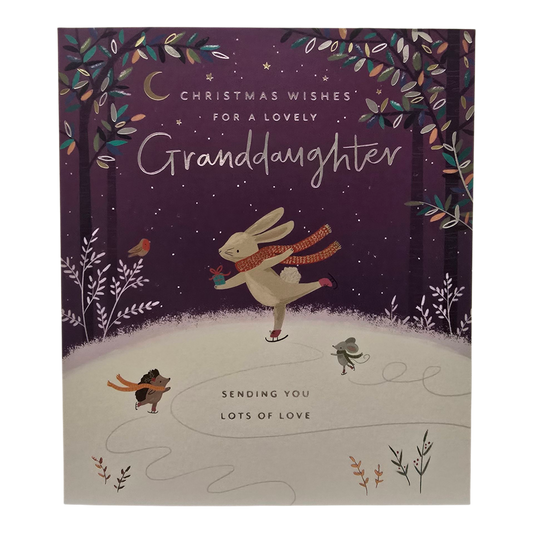 Counter Card Standard Xmas Granddaughter