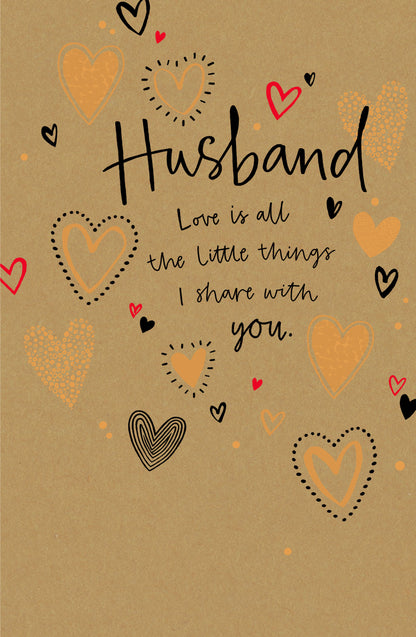 Standard Greeting Cards Husband  Carlton Core Line