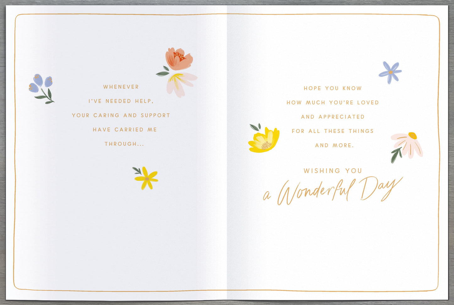 Hand Finished Greeting Cards General Wish  Gibson Core Line