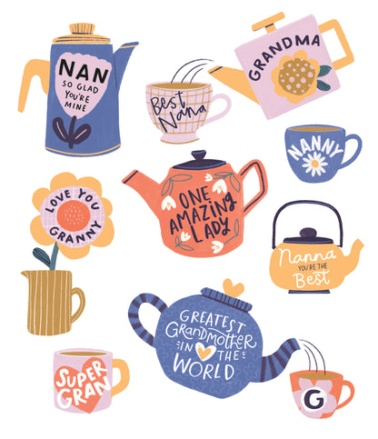 Standard Greeting Cards Grandmother Multi Caption  Carlton Core Line