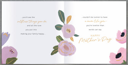 Hand Finished Greeting Cards Mum  Gibson Core Line