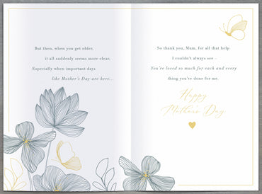 Hand Finished Greeting Cards Mum  Gibson Core Line