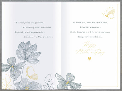 Hand Finished Greeting Cards Mum  Gibson Core Line