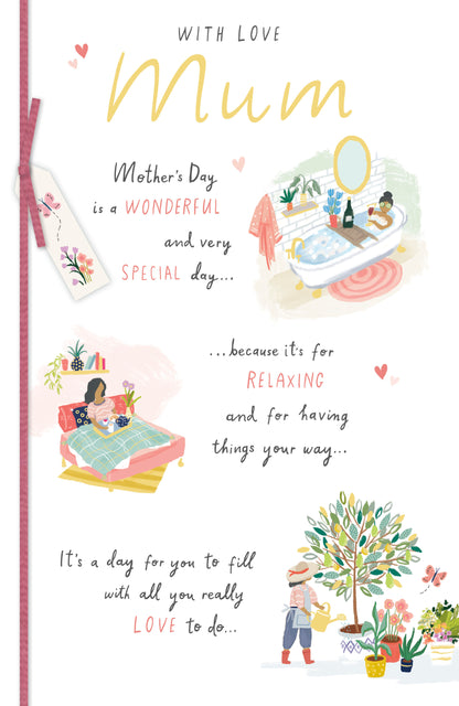 Hand Finished Greeting Cards Mum  Gibson Core Line
